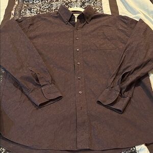 RESISTOL Men's Classic Brown Button-Down Shirt
